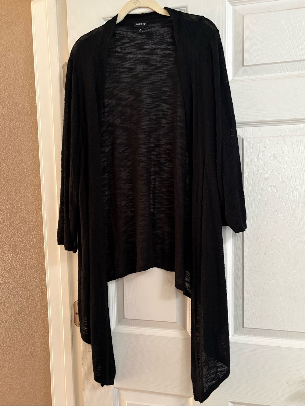 Torrid open front knit cardigan waterfall 3/4 sleeves fall comfy 4X